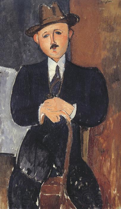 Amedeo Modigliani Seated Man with a Cane (mk39) France oil painting art